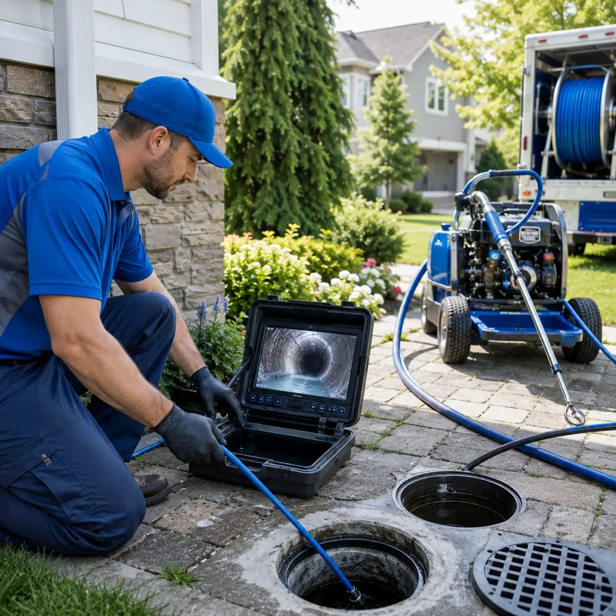 Outdoor drain cleaning professionals serving Eckerty, IN